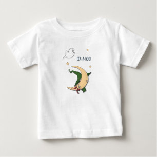 First Halloween Baby Peek A Boo Witch with Ghost T-Shirt