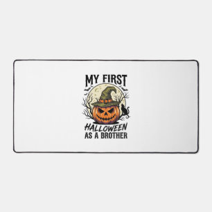 First Halloween Brother Vintage Pumpkin Moon Shirt Desk Mat