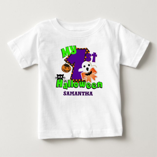 First Halloween Ghost Baby T-Shirt (Front)