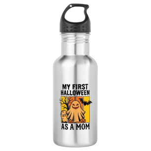 First Halloween Mum Shirt Vintage Ghost Design_1 532 Ml Water Bottle