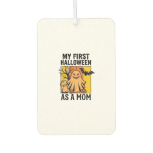 First Halloween Mum Shirt Vintage Ghost Design_1 Car Air Freshener