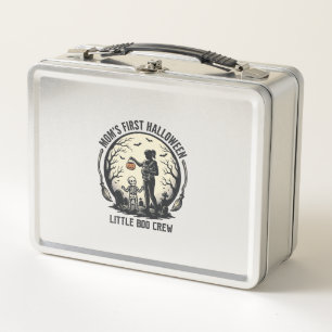 First Halloween Mum Vintage Spooky Moon Shirt_1 Metal Lunch Box