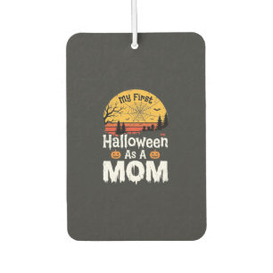 First Halloween Mum Vintage Sunset Design_1 Car Air Freshener
