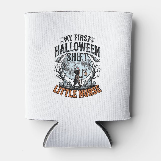 First Halloween Nurse Spooky Moon Infant Costume D Can Cooler (Front)