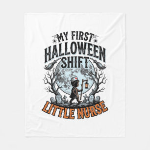 First Halloween Nurse Spooky Moon Infant Costume D Fleece Blanket