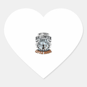 First Halloween Nurse Spooky Moon Infant Costume D Heart Sticker