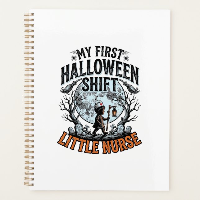 First Halloween Nurse Spooky Moon Infant Costume D Planner (Front)