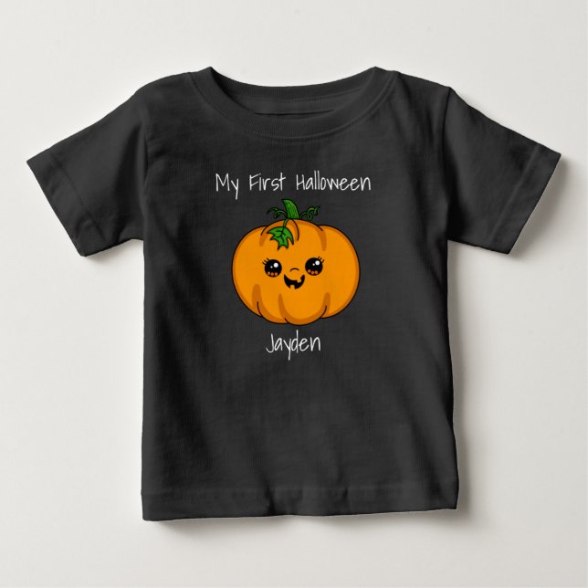 First Halloween Personalised Baby T-Shirt (Front)