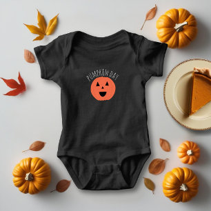 First Halloween Pumpkin Day Cute Jack O Lantern Baby Bodysuit