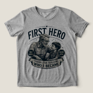 First Hero Forever Friend Father's Day Vintage Tri-Blend Shirt