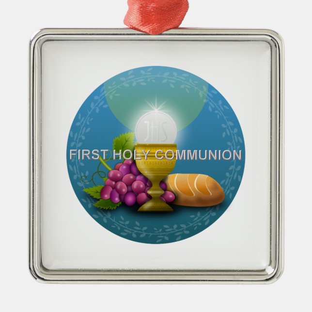First Holy Communion - 1 Metal Tree Decoration (Front)
