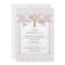 First Holy Communion 1st Girls Cross Pink Lace 3