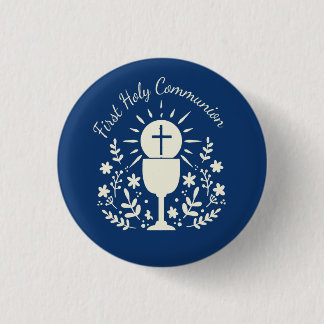 First Holy Communion 3 Cm Round Badge