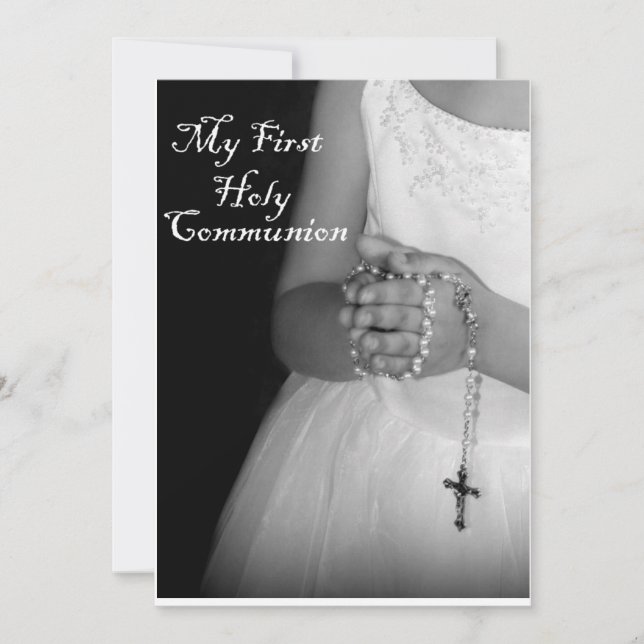 First Holy Communion 3 Invitation (Front)