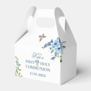 First Holy Communion Boho Garland Favor Box Boy