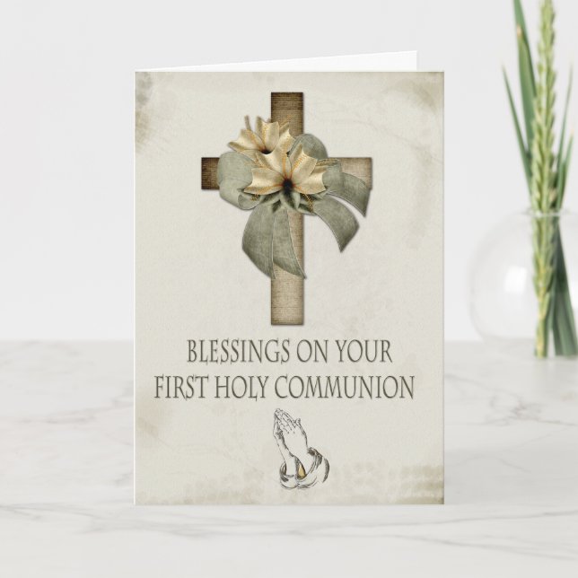 First Holy Communion Card (Front)