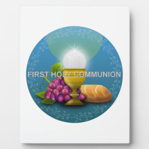 First Holy Communion Chalice and Host Plaque