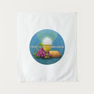 First Holy Communion Chalice and Host Tapestry