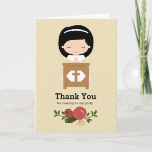 First Holy Communion * choose background colour Thank You Card