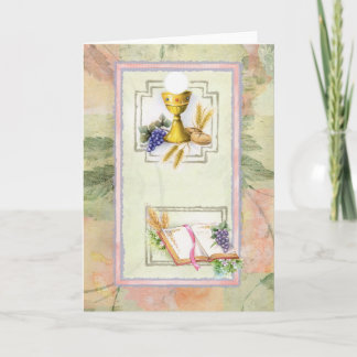 First Holy Communion, confirmation Card