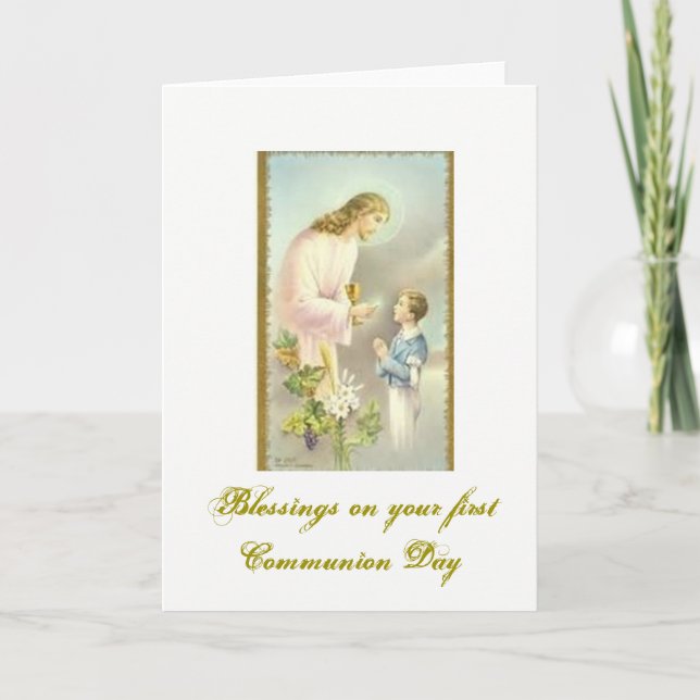 First Holy Communion - Congratulations - Card (Front)