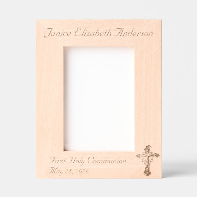 First Holy Communion Etched Frames (Front)