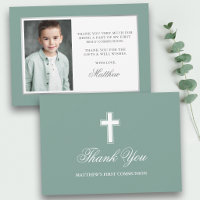 First Holy Communion Eucalyptus Green Photo