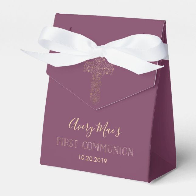 First Holy Communion Favour Box, Girl's Box (Front Side)