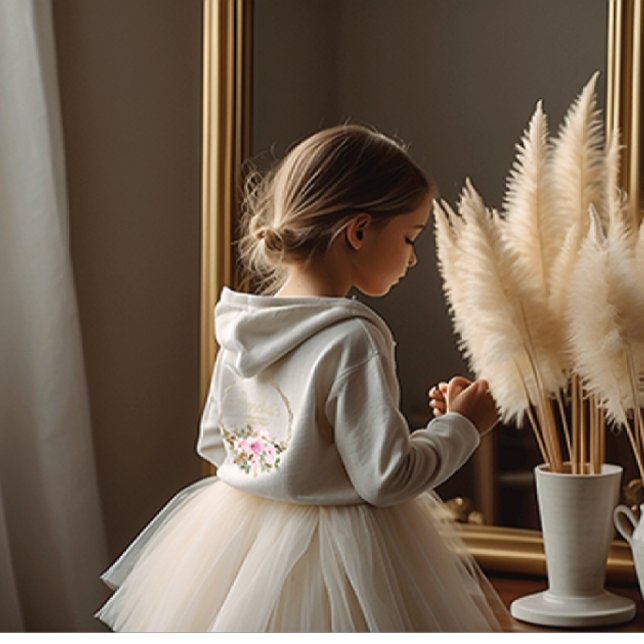 first holy communion floral hoodie (Creator Uploaded)