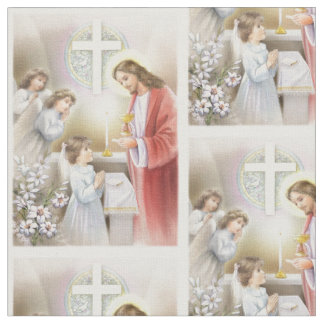 First Holy communion girl fabric