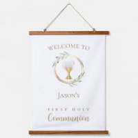 First Holy Communion green leaves
