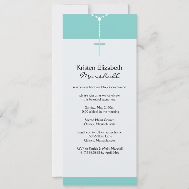 First Holy Communion Invitation (Front)