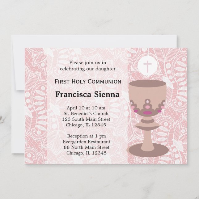 First Holy Communion Invitation (Front)
