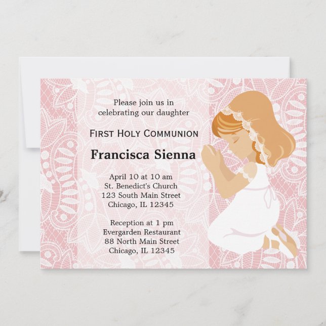 First Holy Communion Invitation (Front)