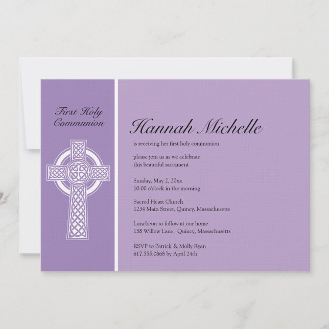 First Holy Communion Invitation (Front)