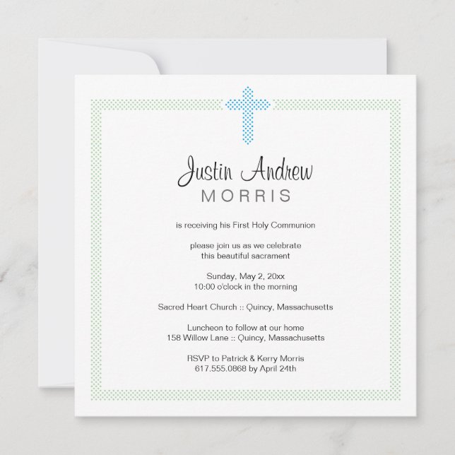 First Holy Communion Invitation (Front)