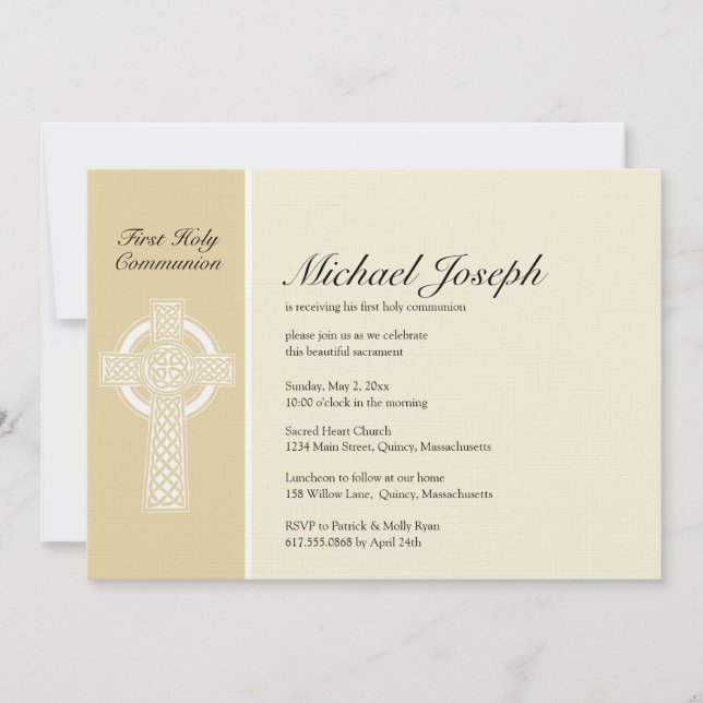 First Holy Communion Invitation (Front)