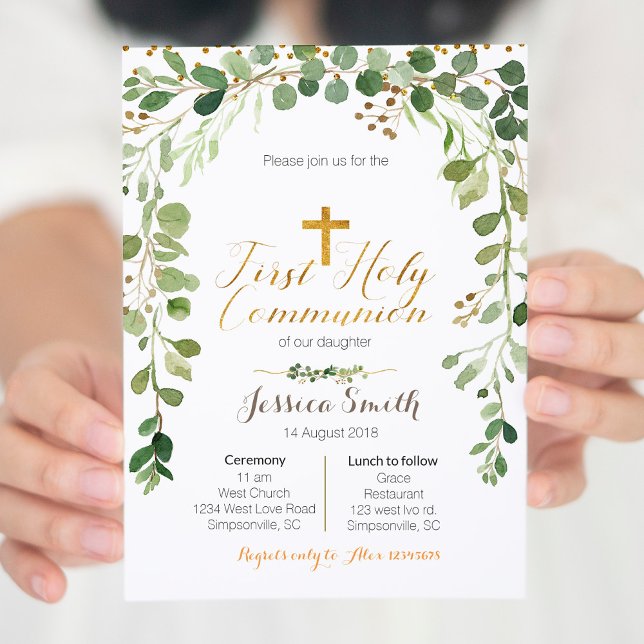 First Holy Communion Invitation Boy (Creator Uploaded)