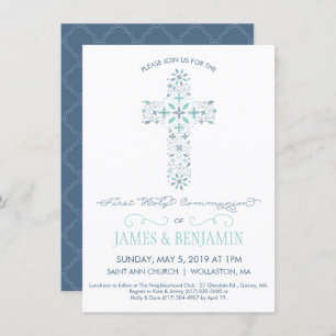 First Holy Communion Invitation - Boy Invite