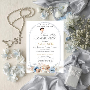 First Holy Communion Invitation for Boy