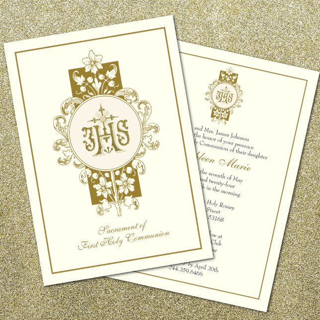 First Holy Communion Jesus Eucharist  Card (Creator Uploaded)