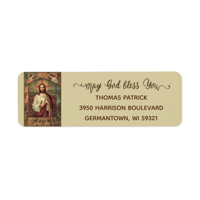 First Holy Communion Jesus Eucharist Traditional (Front)