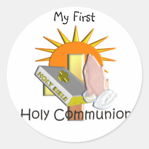 First Holy Communion Kids Gifts Classic Round Sticker
