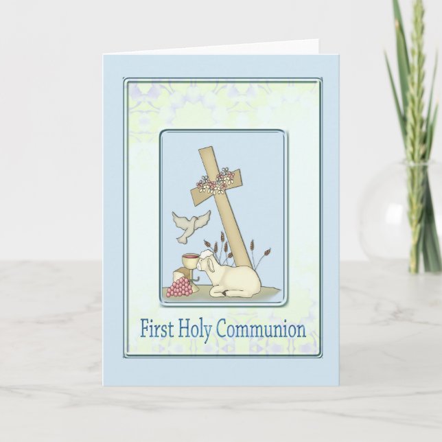 First Holy Communion Lamb Card (Front)