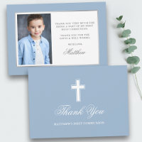 First Holy Communion Light Blue Photo