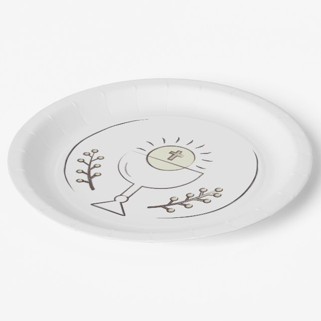 First Holy Communion    Paper Plate (Angled)