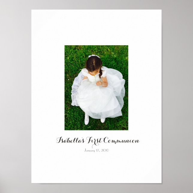 First Holy Communion Sign In Party Board (Front)