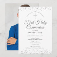 First Holy Communion Silver Stardust Photo