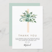 First Holy Communion Thank You Sage Eucalyptus