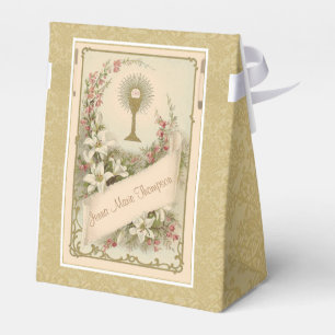 First Holy Communion Vintage Eucharist Religious Favour Box